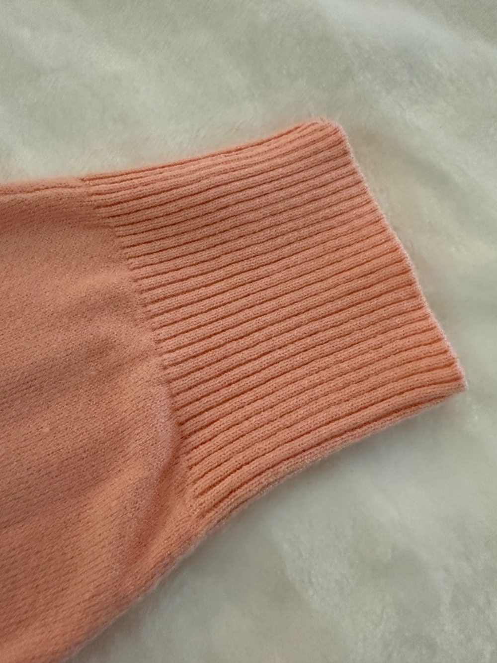 Nina Leonard Soft Floral Tunic Sweater 1X NWOT Peach Lightweight - Picture 12 of 16